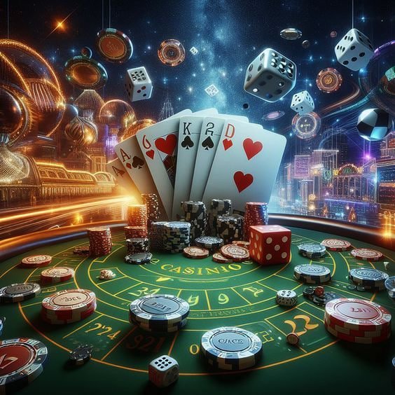 Pengguna membaca bonus di perangkat mobile